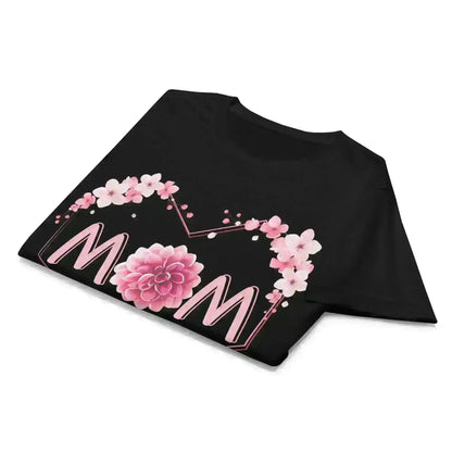 Mom Floral Heart - Fitted Tee - Cady Creations