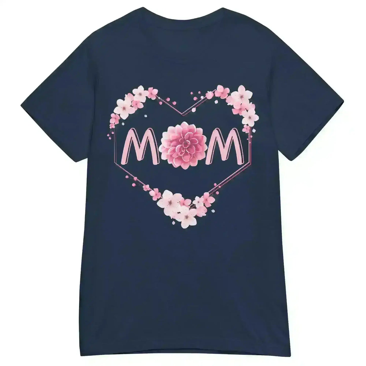 Mom Floral Heart - Fitted Tee - Cady Creations