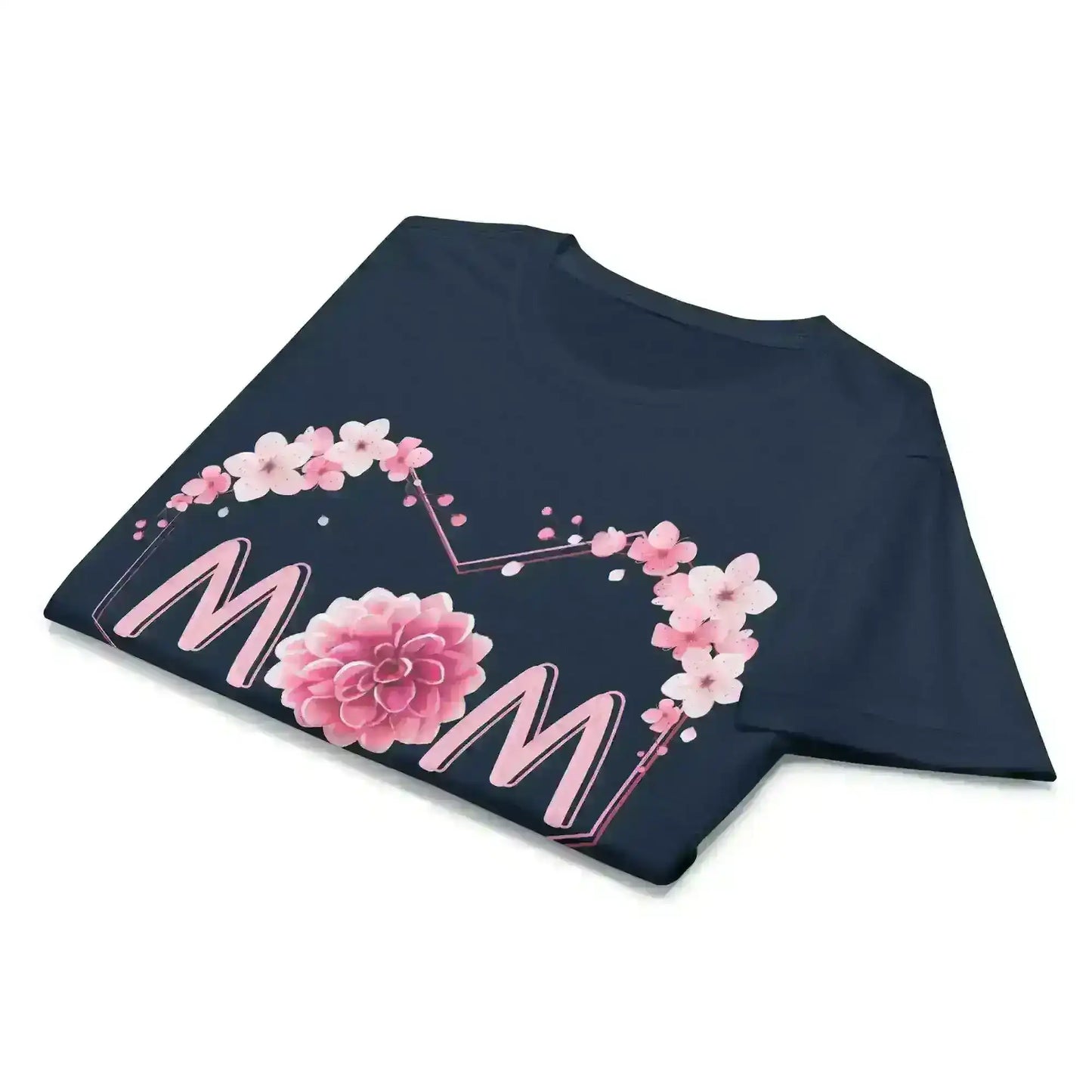 Mom Floral Heart - Fitted Tee - Cady Creations