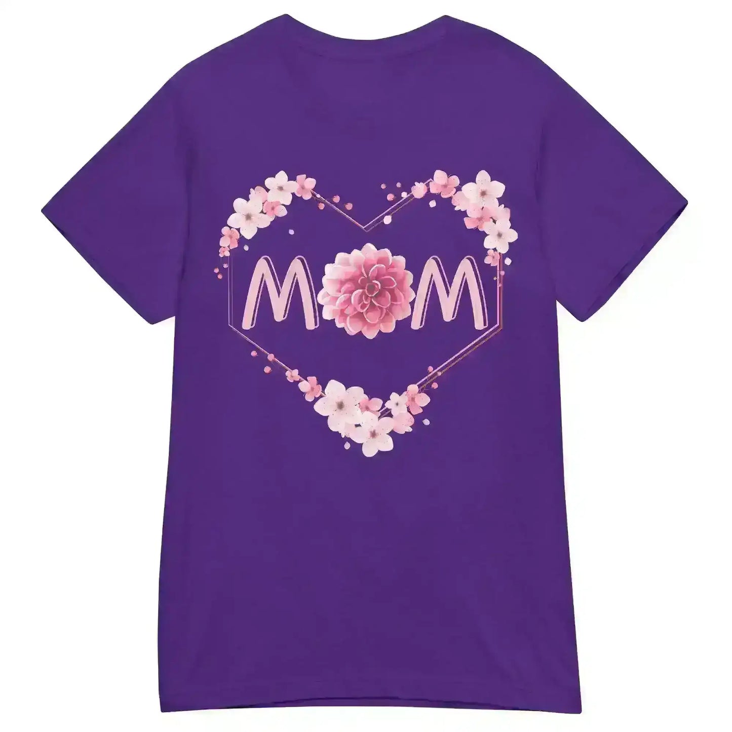 Mom Floral Heart - Fitted Tee - Cady Creations