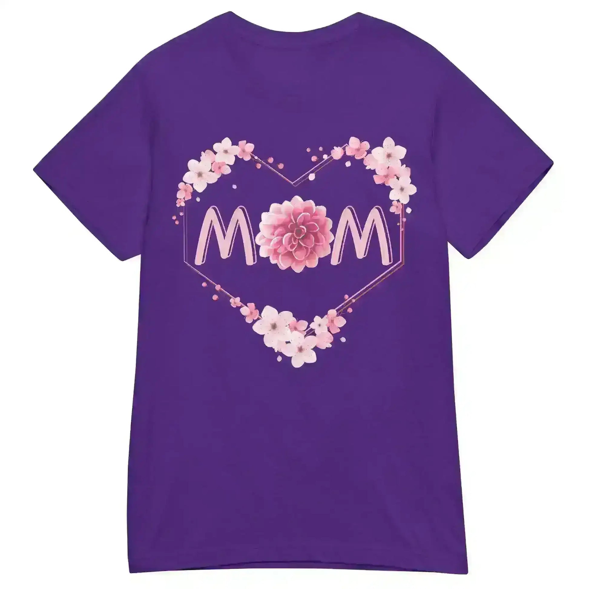Mom Floral Heart - Fitted Tee - Cady Creations