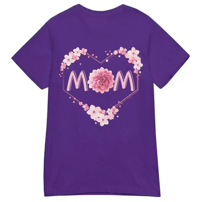 Mom Floral Heart - Fitted Tee - Cady Creations