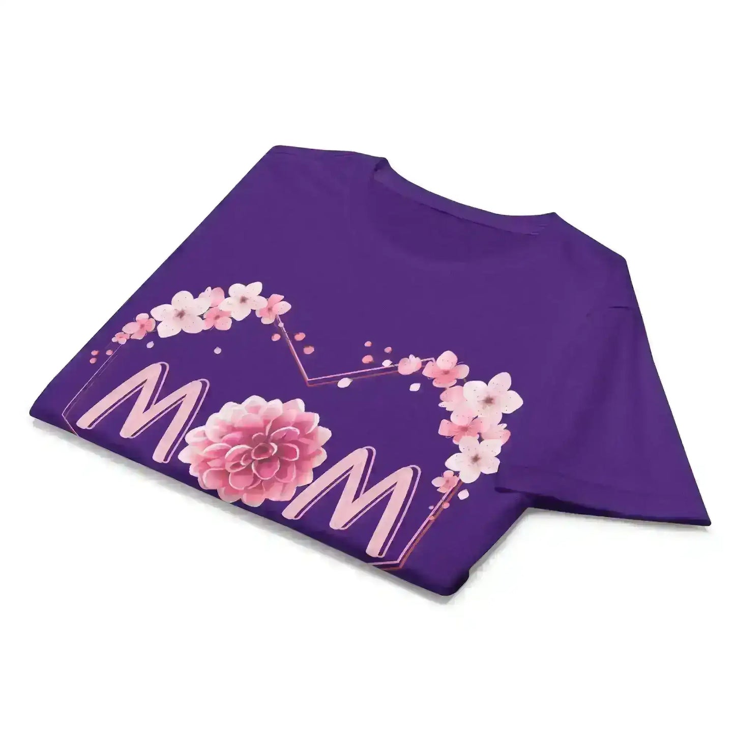Mom Floral Heart - Fitted Tee - Cady Creations