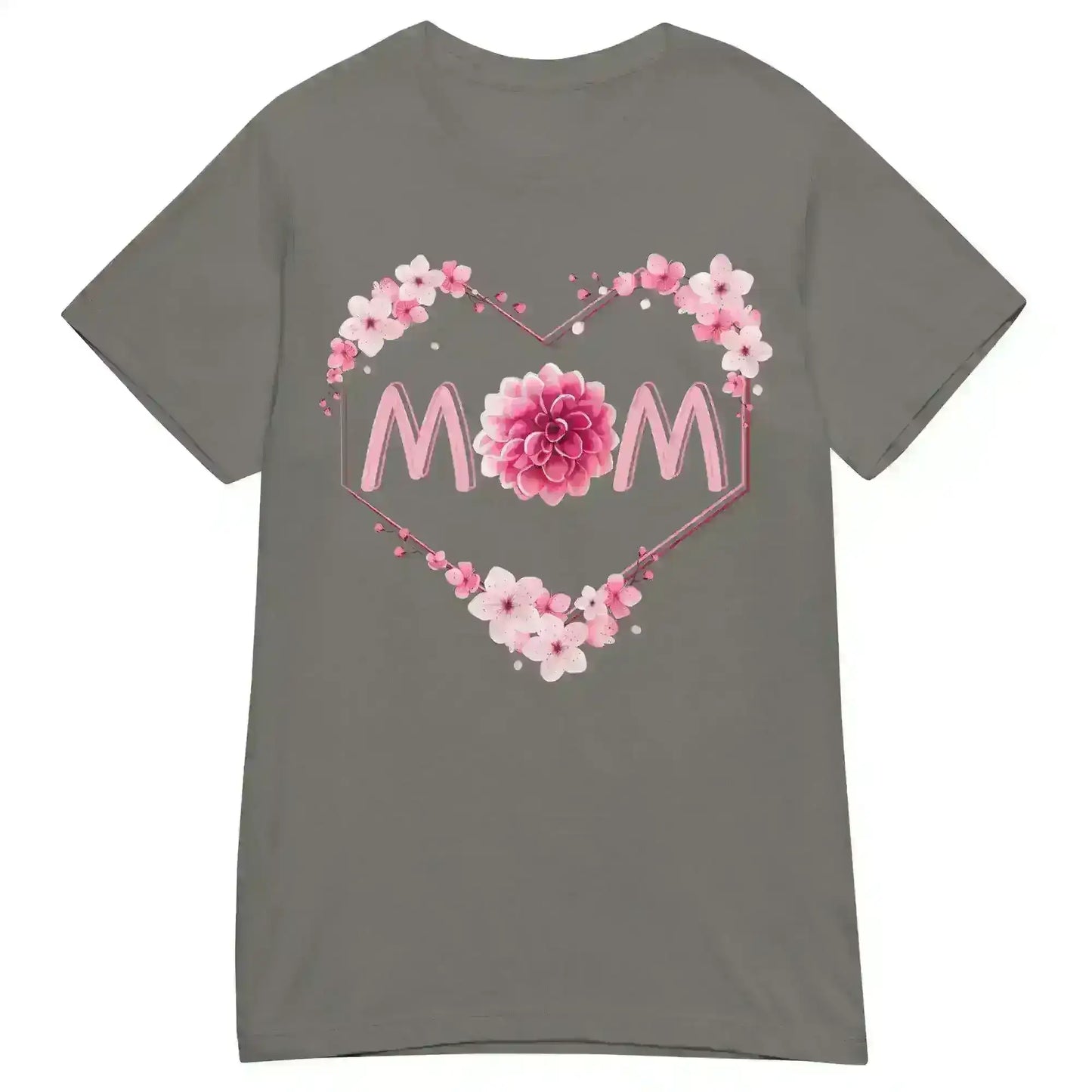 Mom Floral Heart - Fitted Tee - Cady Creations