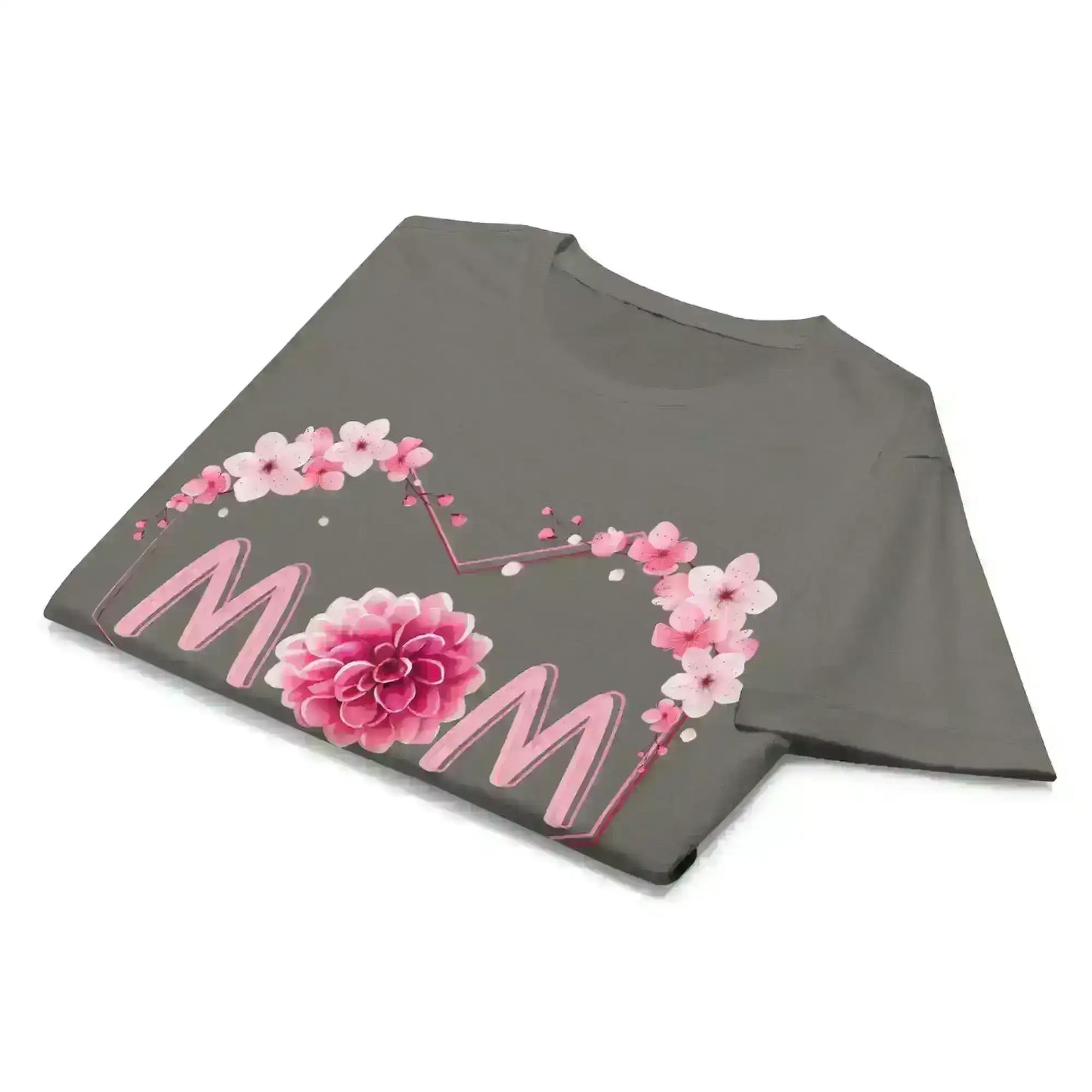 Mom Floral Heart - Fitted Tee - Cady Creations