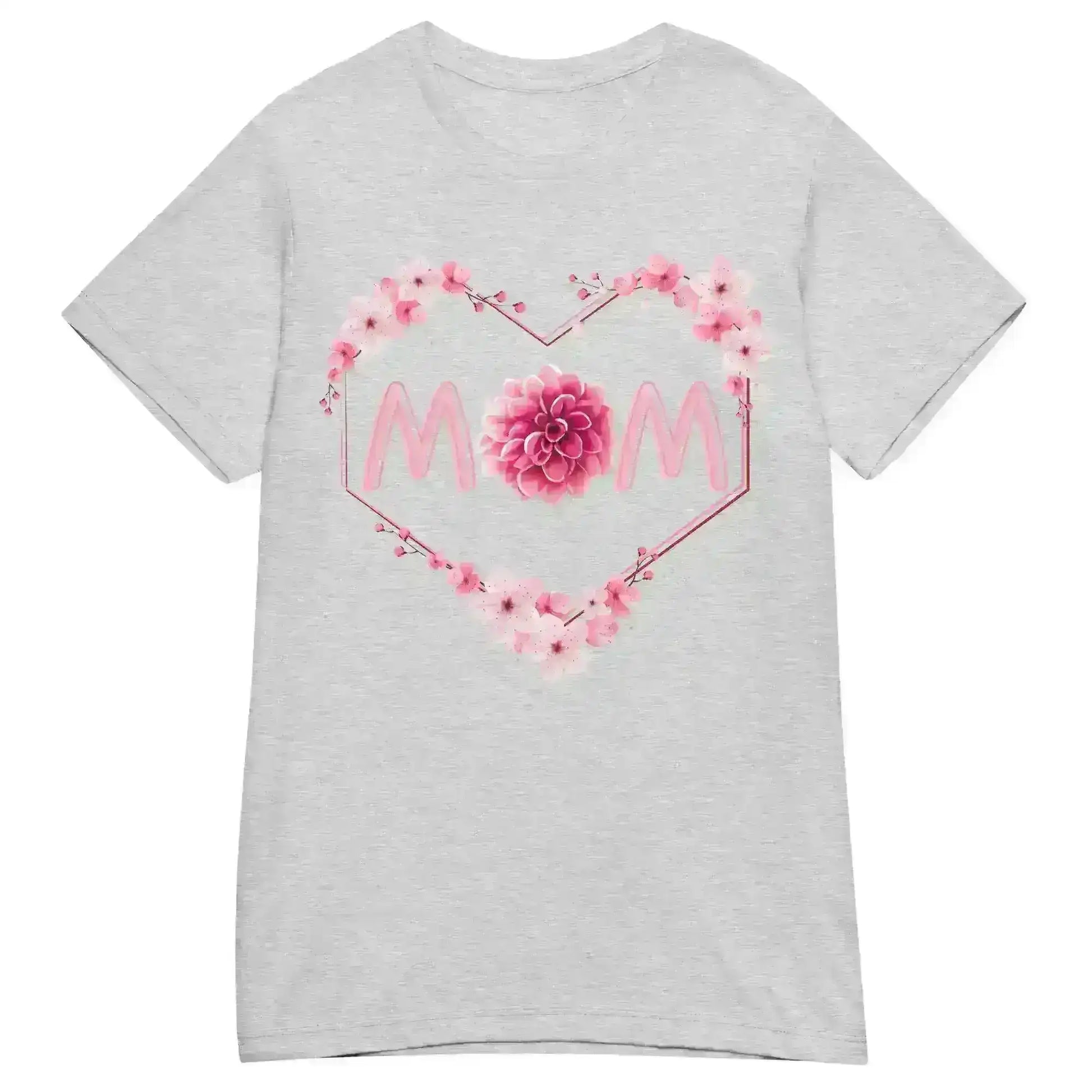 Mom Floral Heart - Fitted Tee - Cady Creations