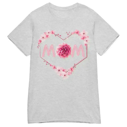 Mom Floral Heart - Fitted Tee - Cady Creations