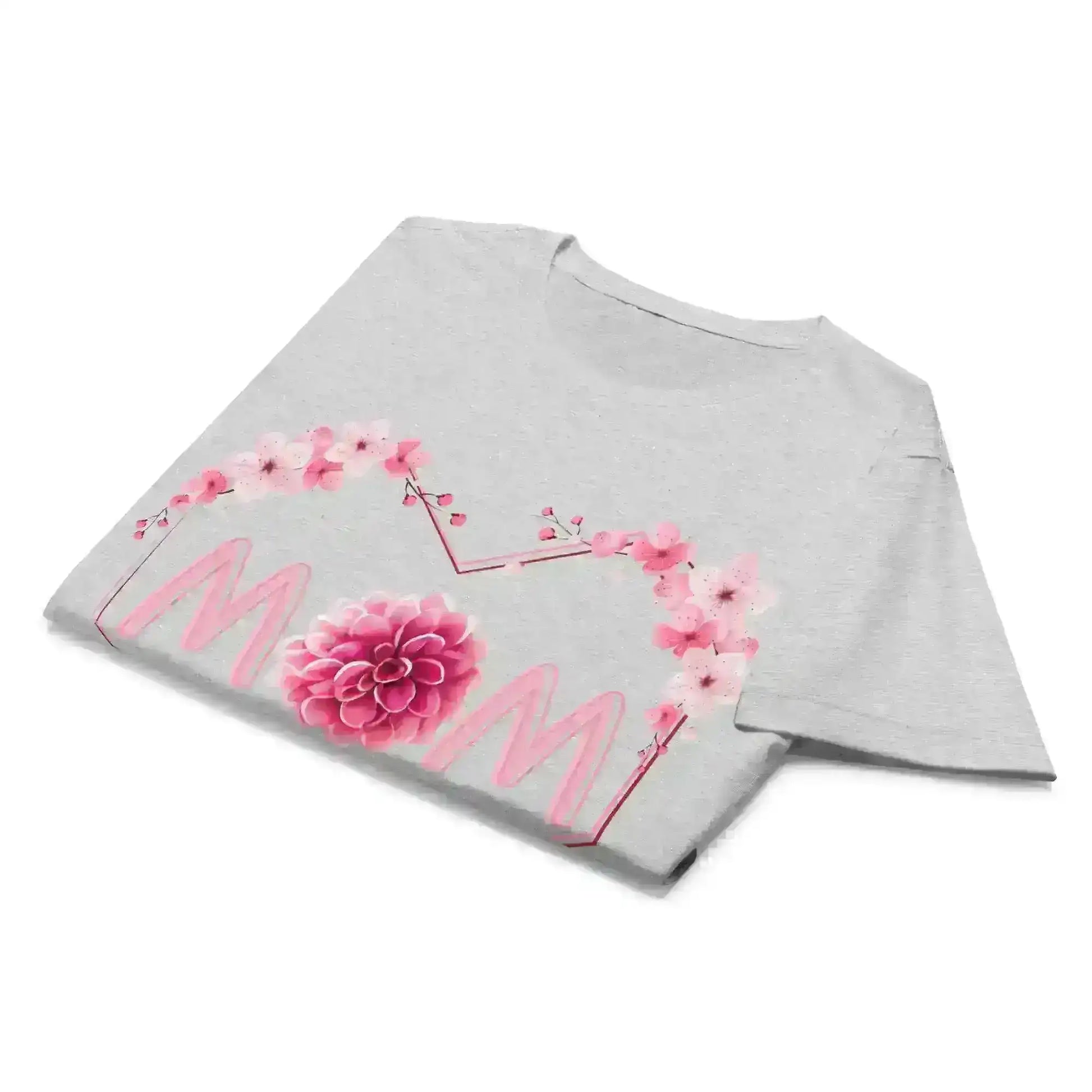 Mom Floral Heart - Fitted Tee - Cady Creations
