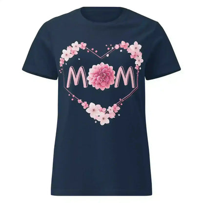Mom Floral Heart - Fitted Tee - Cady Creations