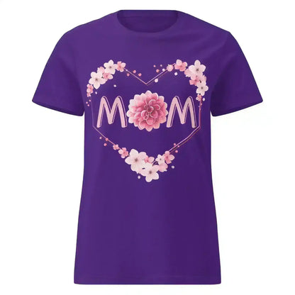 Mom Floral Heart - Fitted Tee - Cady Creations