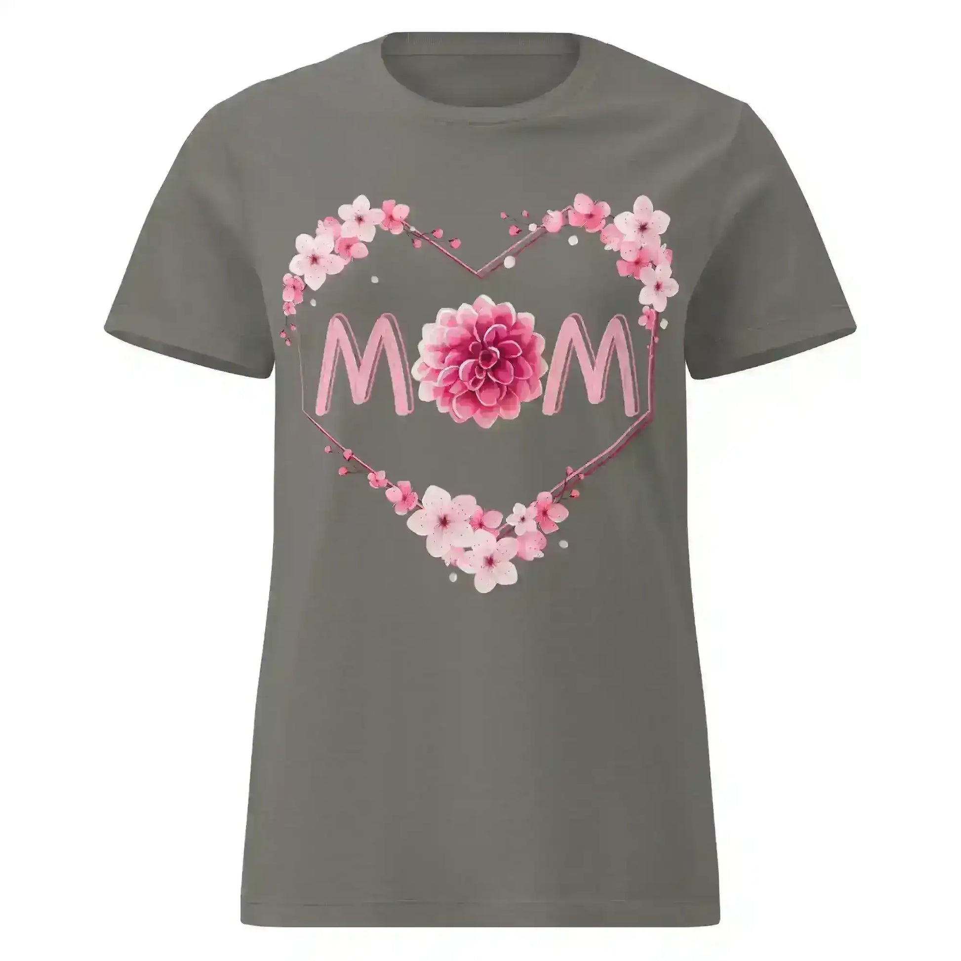 Mom Floral Heart - Fitted Tee - Cady Creations
