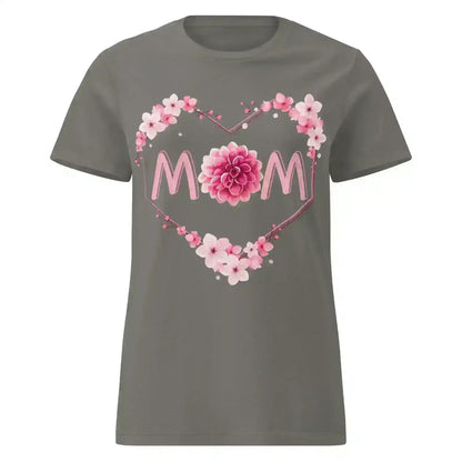 Mom Floral Heart - Fitted Tee - Cady Creations
