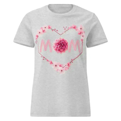 Mom Floral Heart - Fitted Tee - Cady Creations