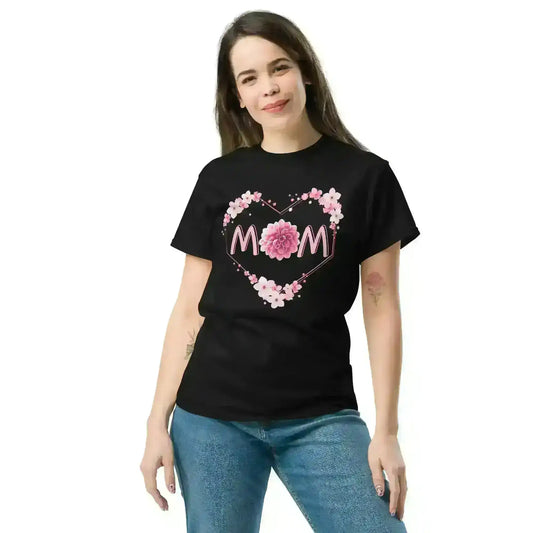Mom Floral Heart Unisex Graphic Tee - Cady Creations
