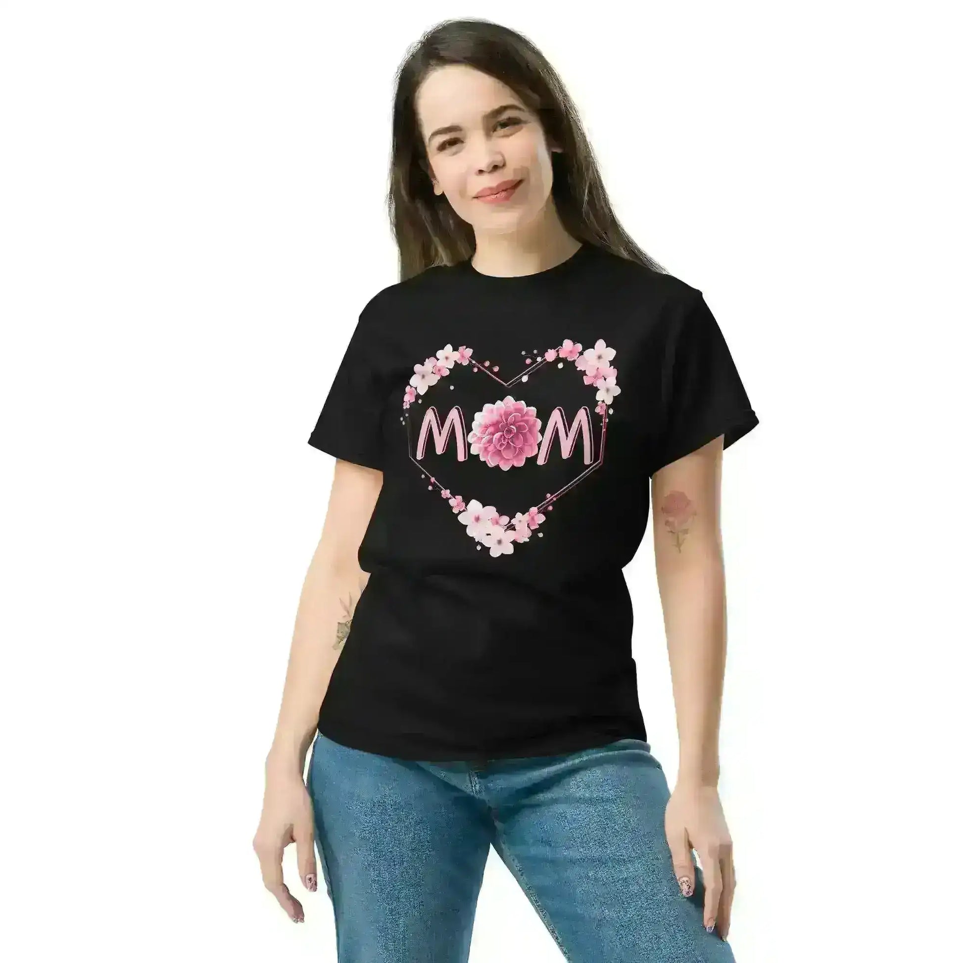 Mom Floral Heart - Unisex Tee - Cady Creations