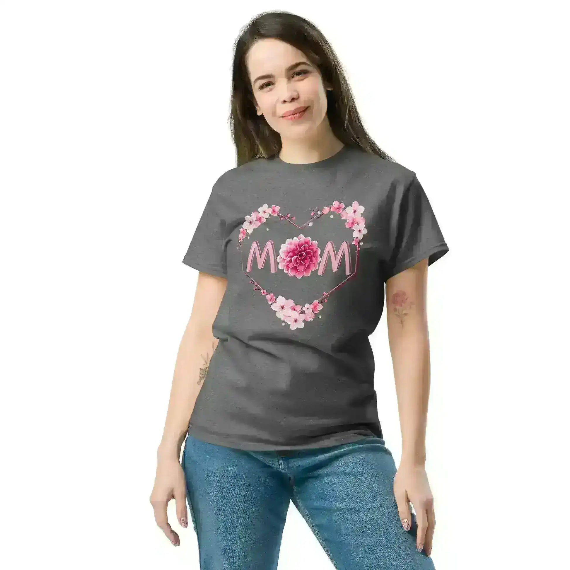 Mom Floral Heart - Unisex Tee - Cady Creations