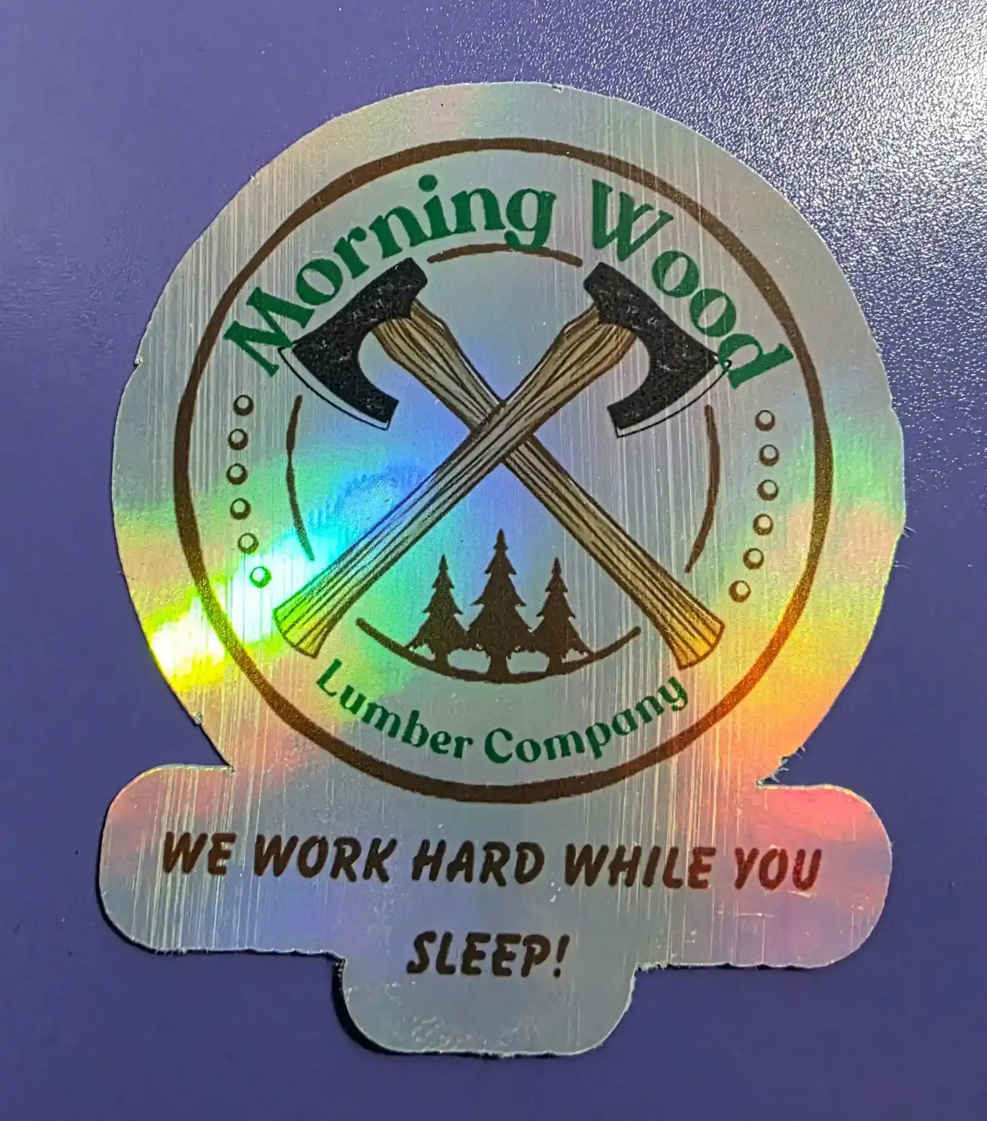  Morning Wood Lumber Company - Premium Vinyl Sticker - Cady Creations