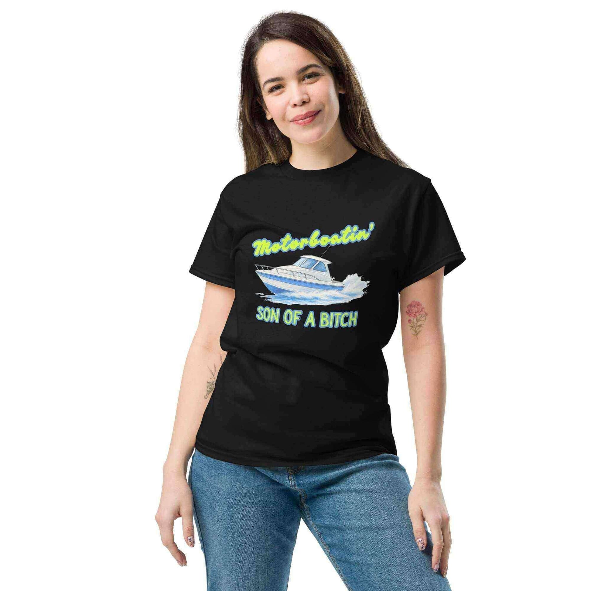 Motorboatin Son of A Bitch Wedding Crashers Unisex Graphic Tee - Cady Creations