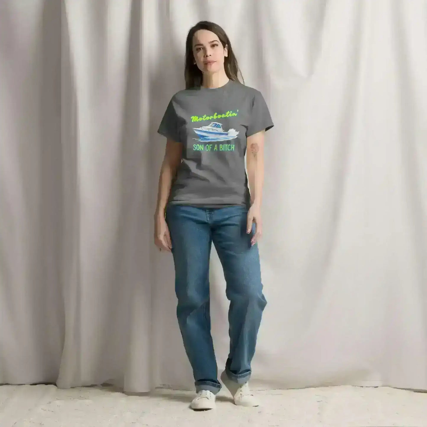 Motorboatin Son of A Bitch Wedding Crashers - Unisex Tee - Cady Creations