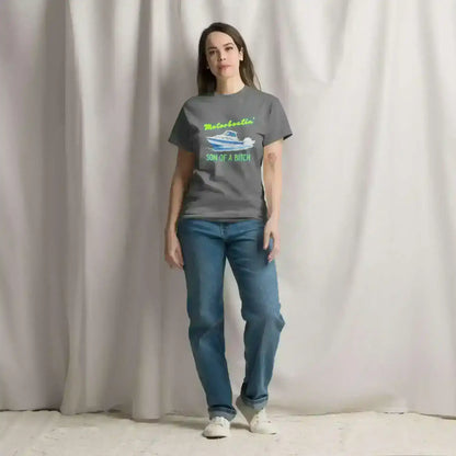 Motorboatin Son of A Bitch Wedding Crashers - Unisex Tee - Cady Creations