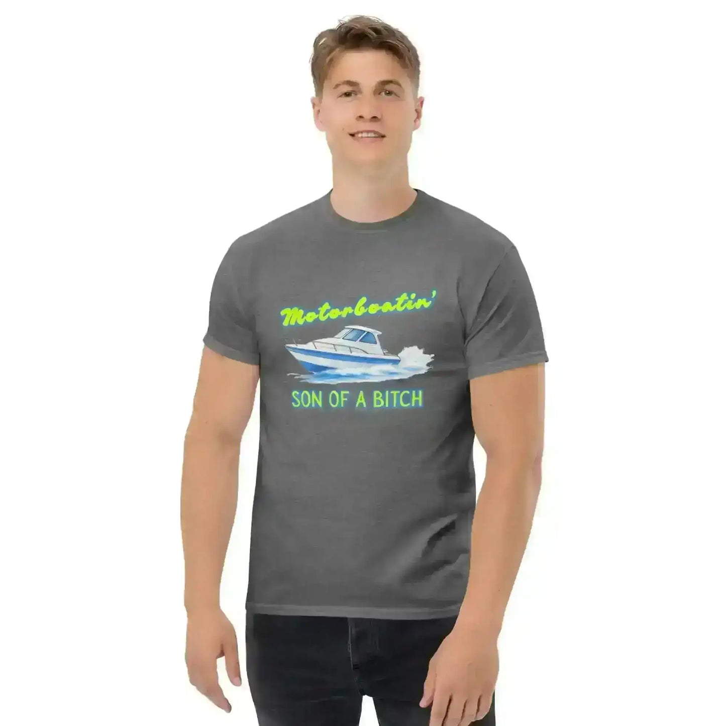 Motorboatin Son of A Bitch Wedding Crashers - Unisex Tee - Cady Creations