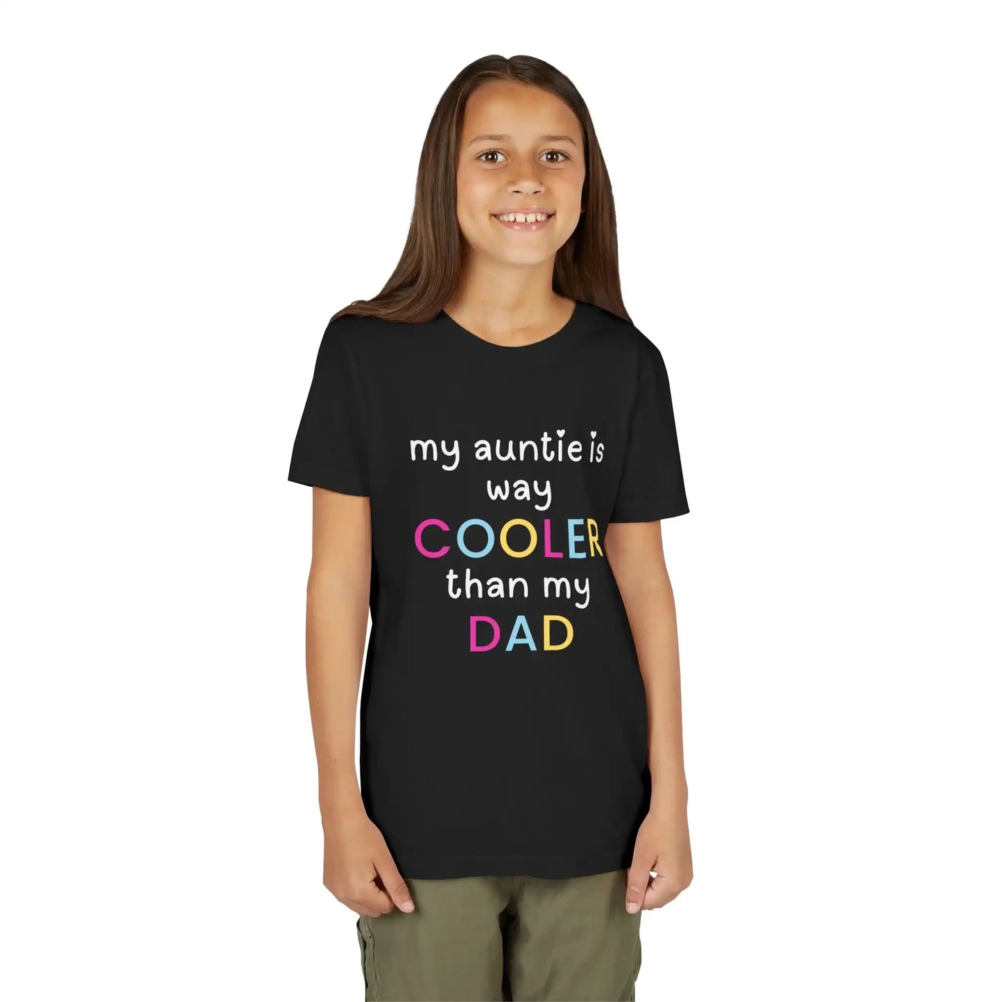  My Auntie Is Way Cooler Than My Dad - Youth Tee - Cady Creations