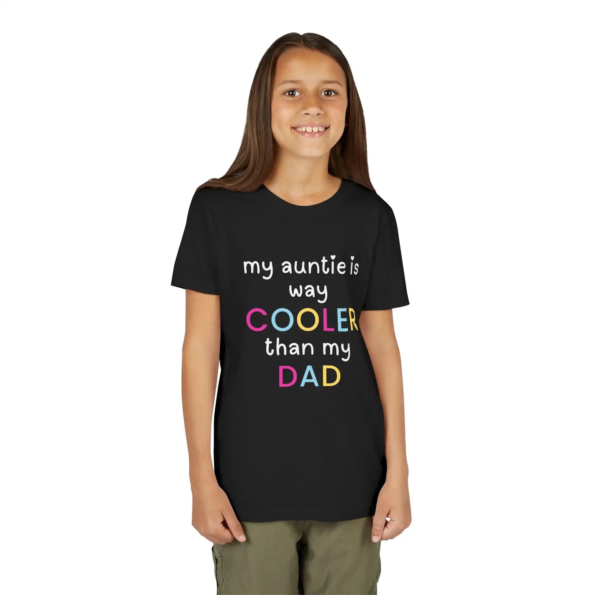  My Auntie Is Way Cooler Than My Dad - Youth Tee - Cady Creations