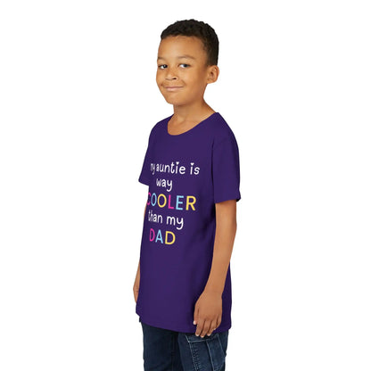  My Auntie Is Way Cooler Than My Dad - Youth Tee - Cady Creations