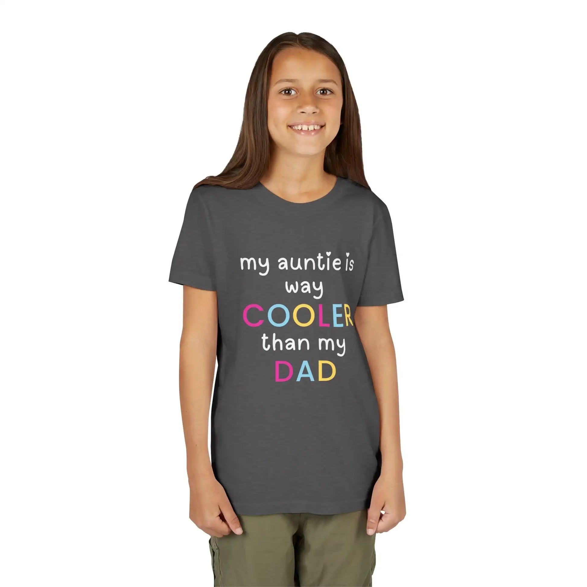  My Auntie Is Way Cooler Than My Dad - Youth Tee - Cady Creations
