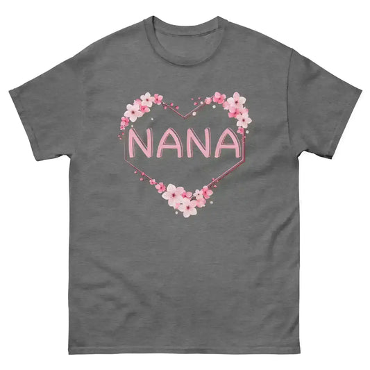 Nana Floral Heart Unisex Graphic Tee - Cady Creations