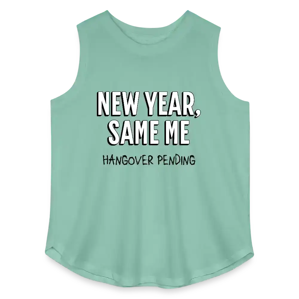 New Year, Same Me Hangover Pending Women's Curvy Relaxed Tank Top - saltwater
