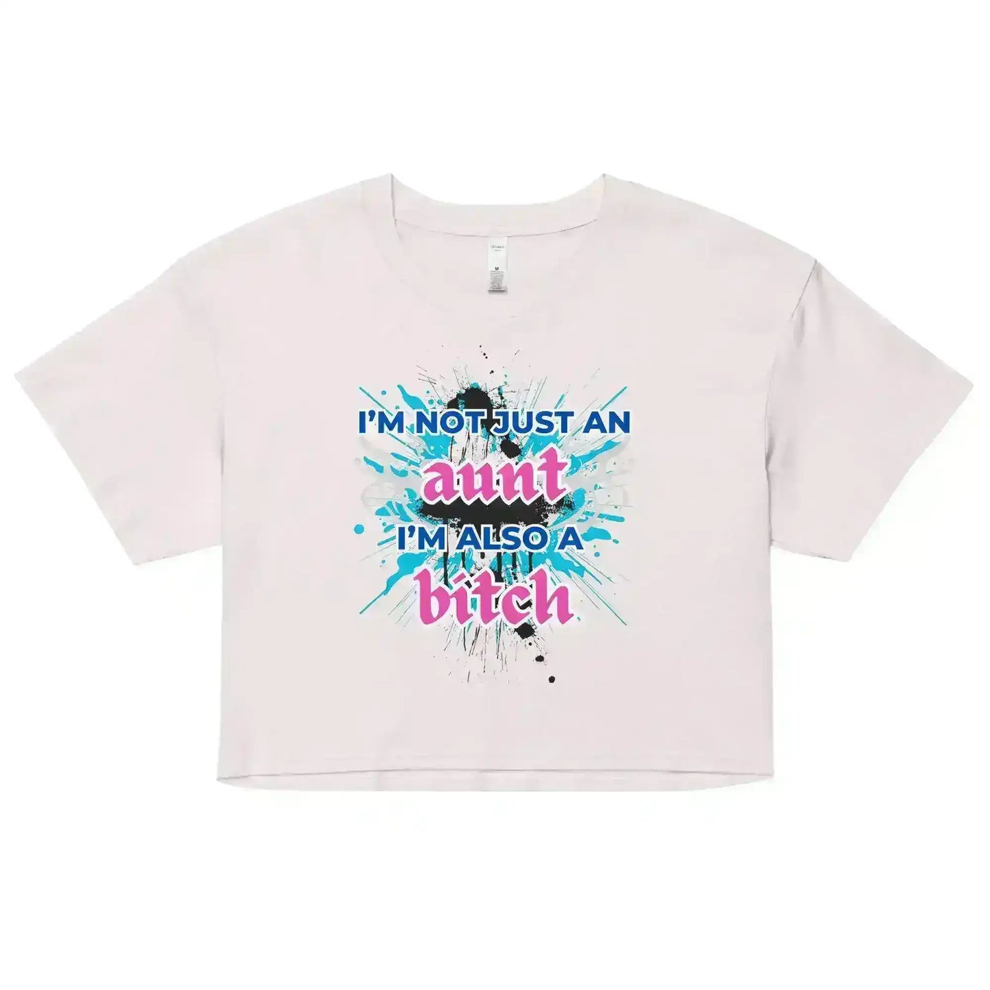 Not Just An Aunt Sassy Cropped Graphic Tee - Cady Creations