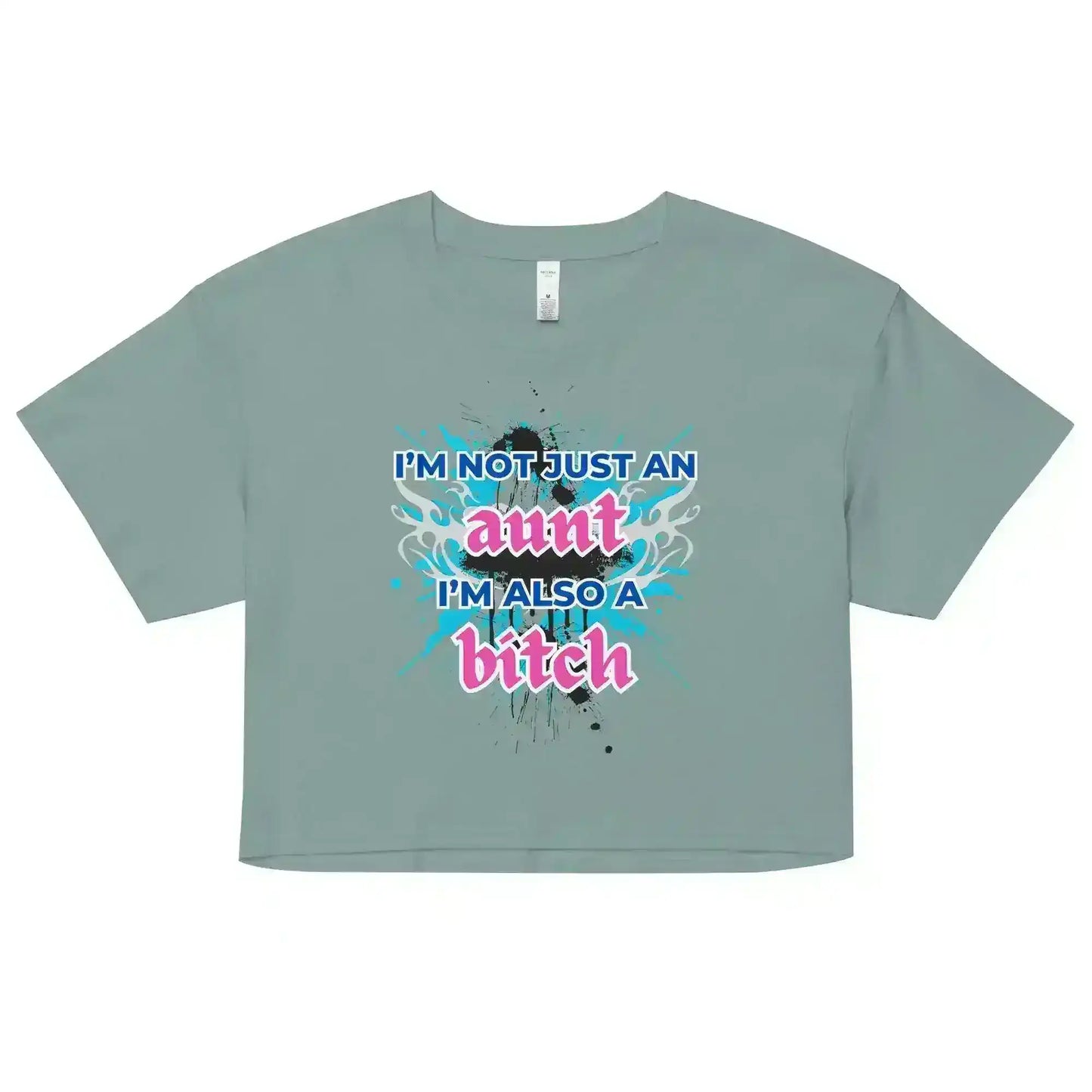 Not Just An Aunt Sassy Cropped Graphic Tee - Cady Creations