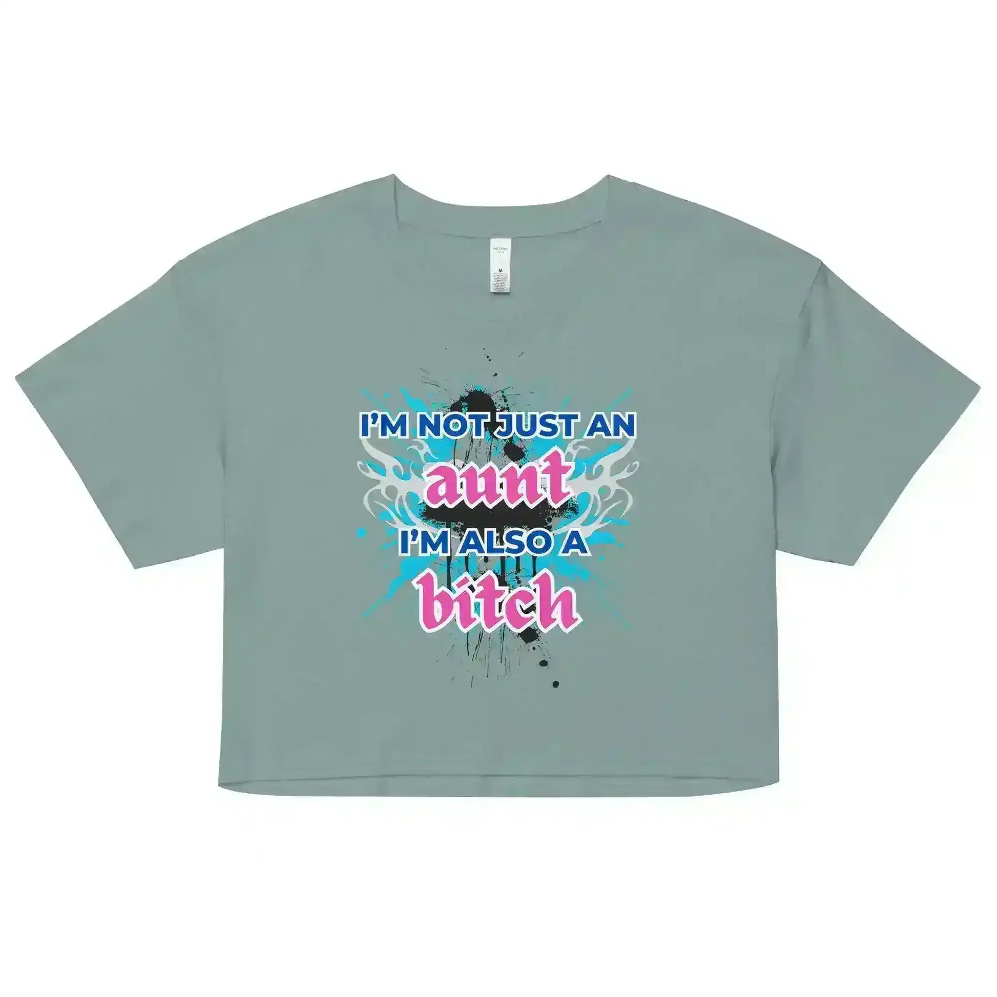 Not Just An Aunt Sassy Cropped Graphic Tee - Cady Creations