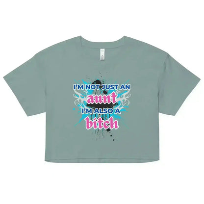 Not Just An Aunt Sassy Cropped Graphic Tee - Cady Creations