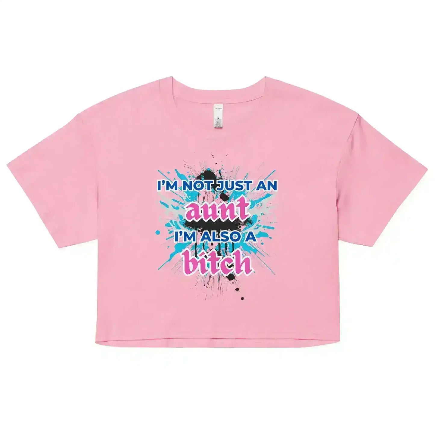 Not Just An Aunt Sassy Cropped Graphic Tee - Cady Creations