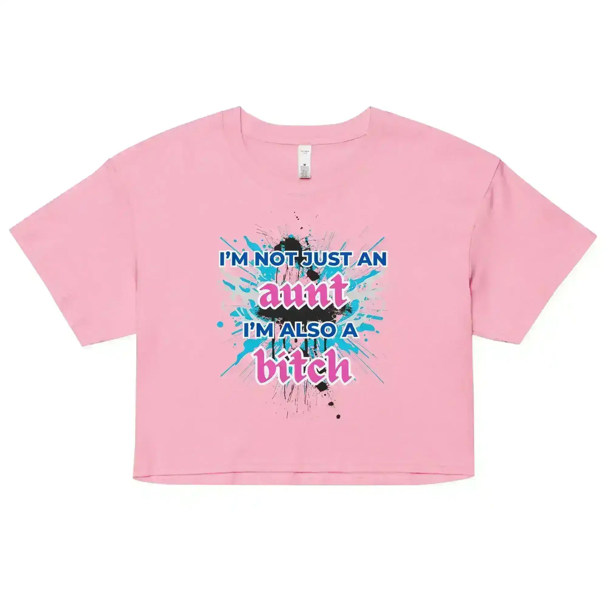 Not Just An Aunt Sassy Cropped Graphic Tee - Cady Creations