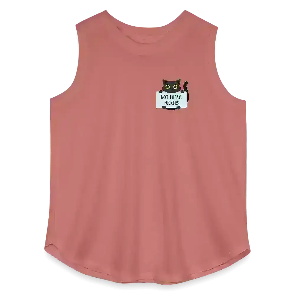Not Today Cat - Curvy Tank - Cady Creations