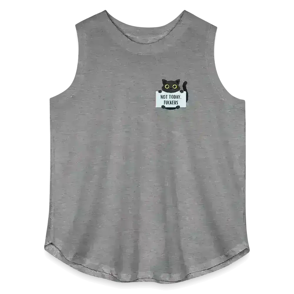 Not Today Cat - Curvy Tank - Cady Creations