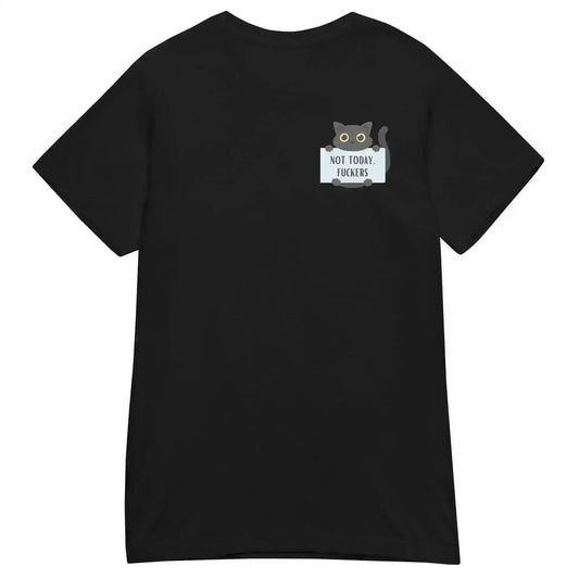 Not Today Cat Fitted Graphic Tee - Cady Creations
