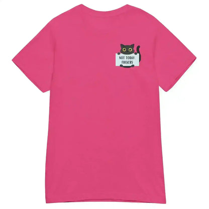 Not Today Cat Fitted Graphic Tee - Cady Creations