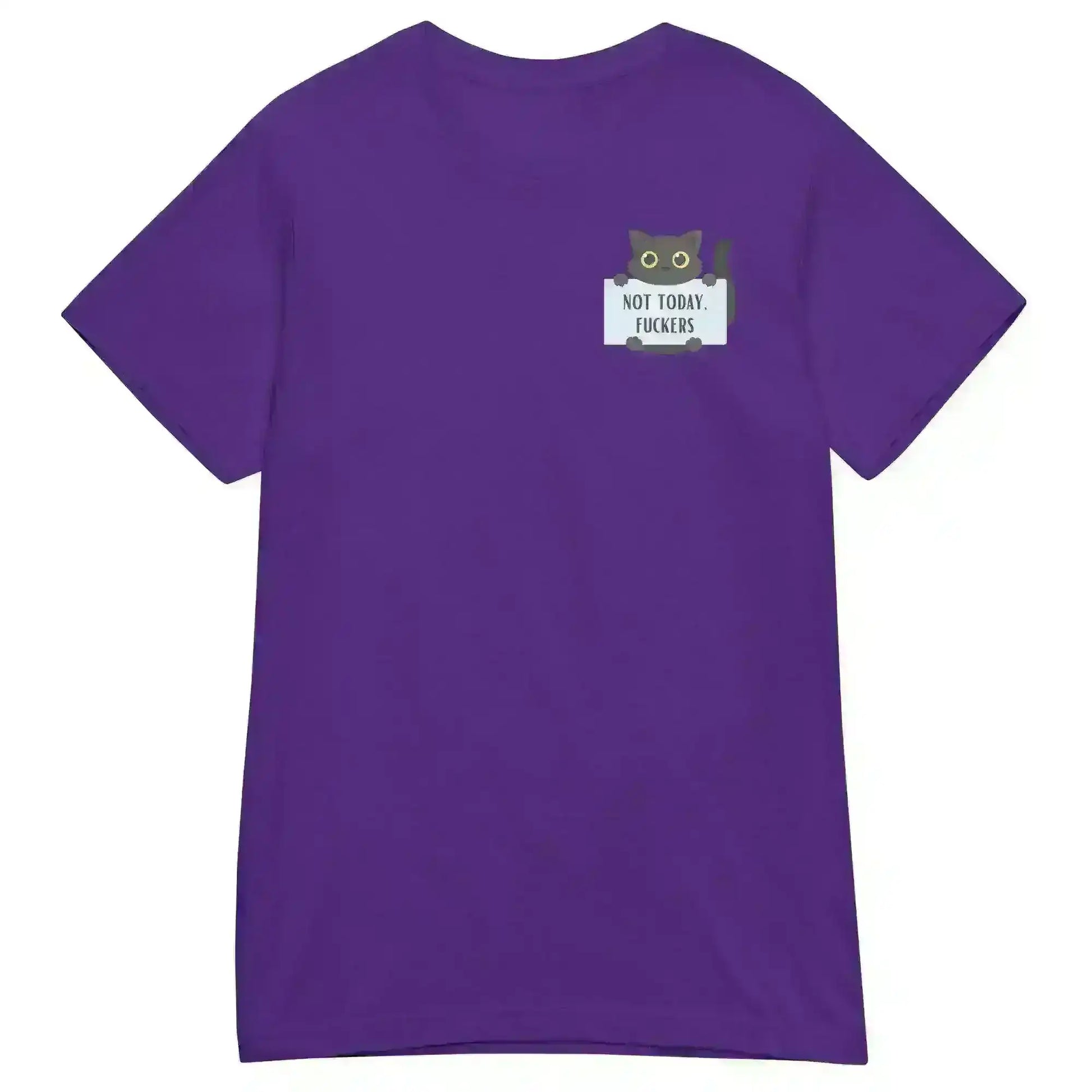 Not Today Cat - Fitted Tee - Cady Creations