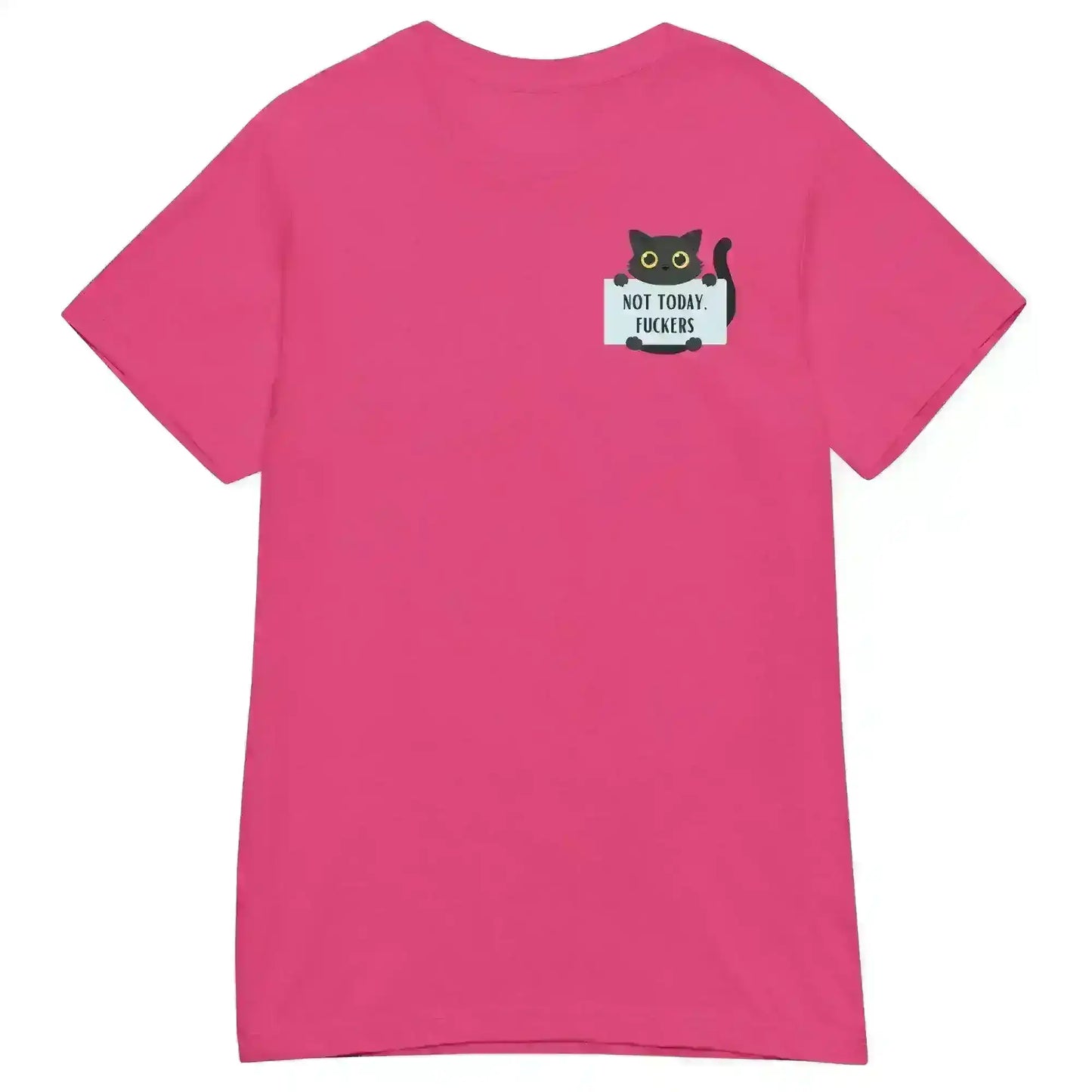 Not Today Cat - Fitted Tee - Cady Creations