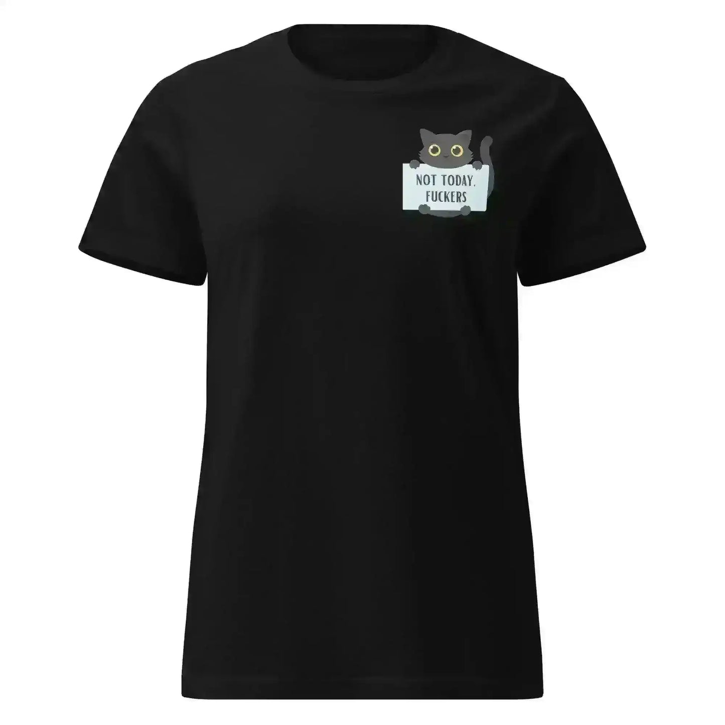 Not Today Cat - Fitted Tee - Cady Creations