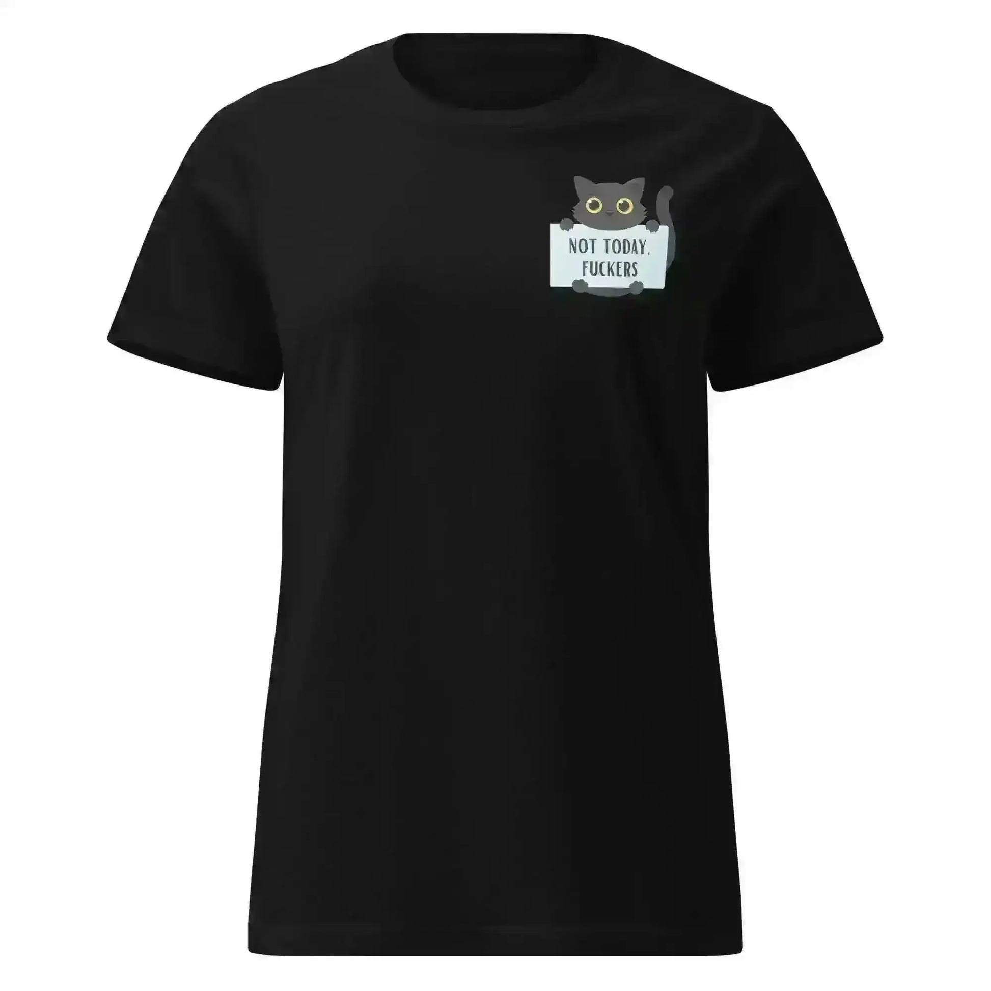 Not Today Cat - Fitted Tee - Cady Creations
