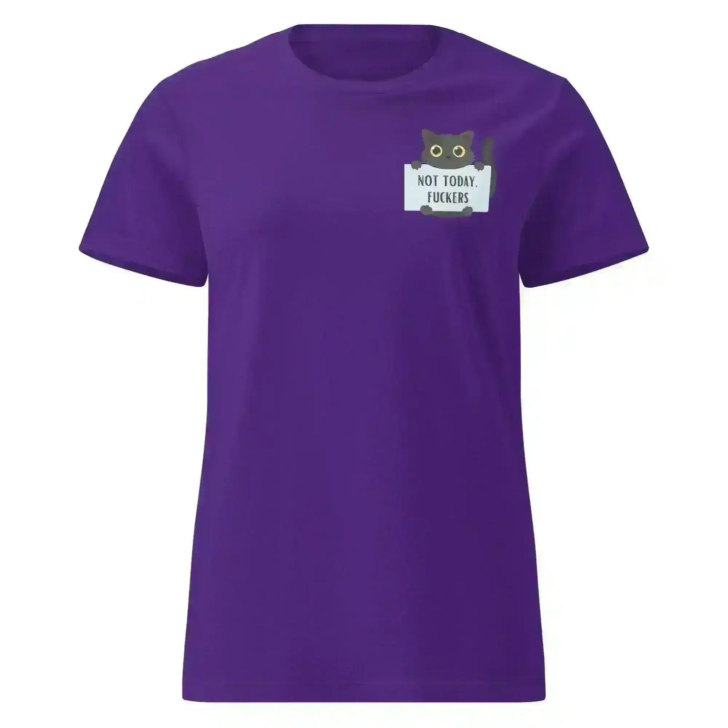 Not Today Cat - Fitted Tee - Cady Creations