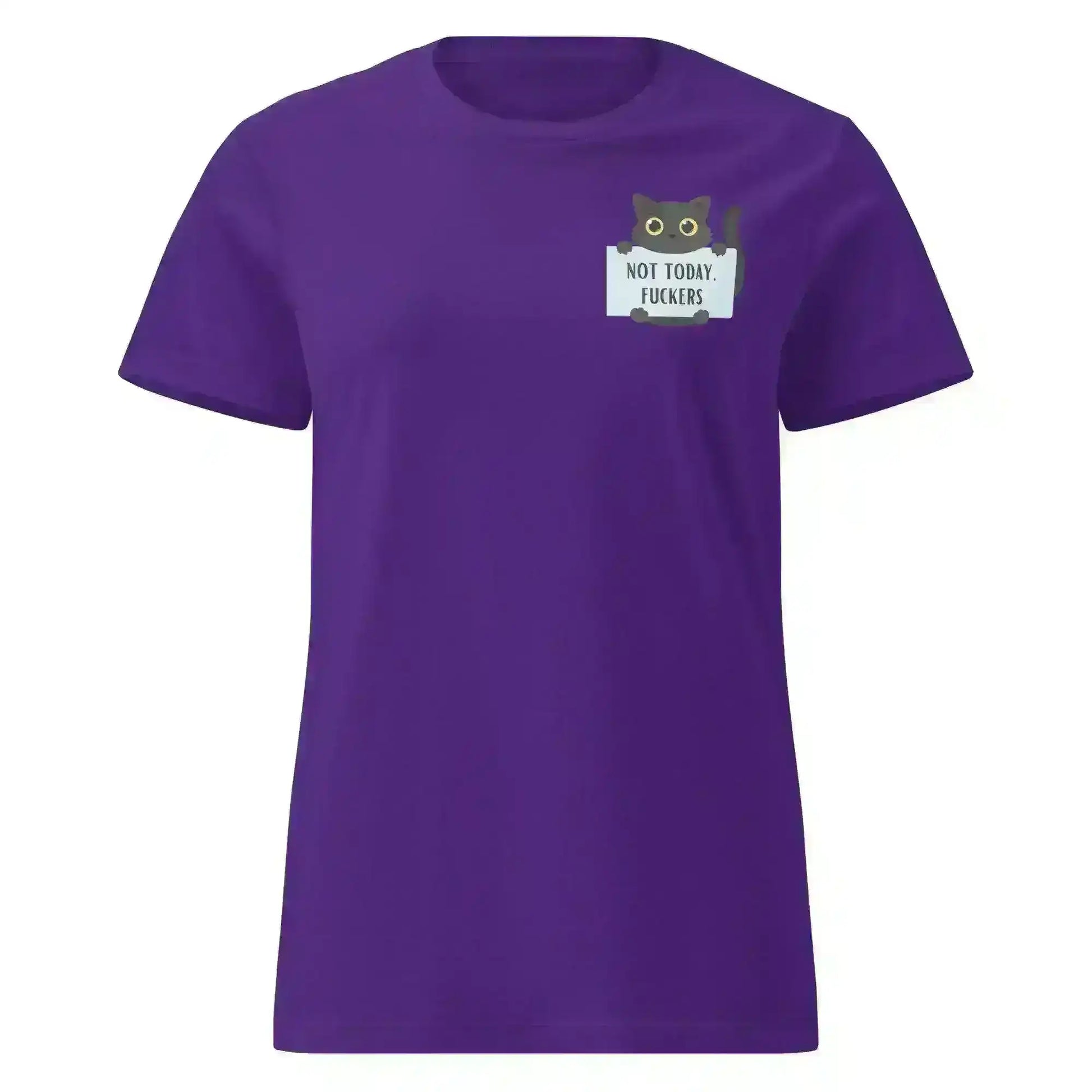 Not Today Cat - Fitted Tee - Cady Creations