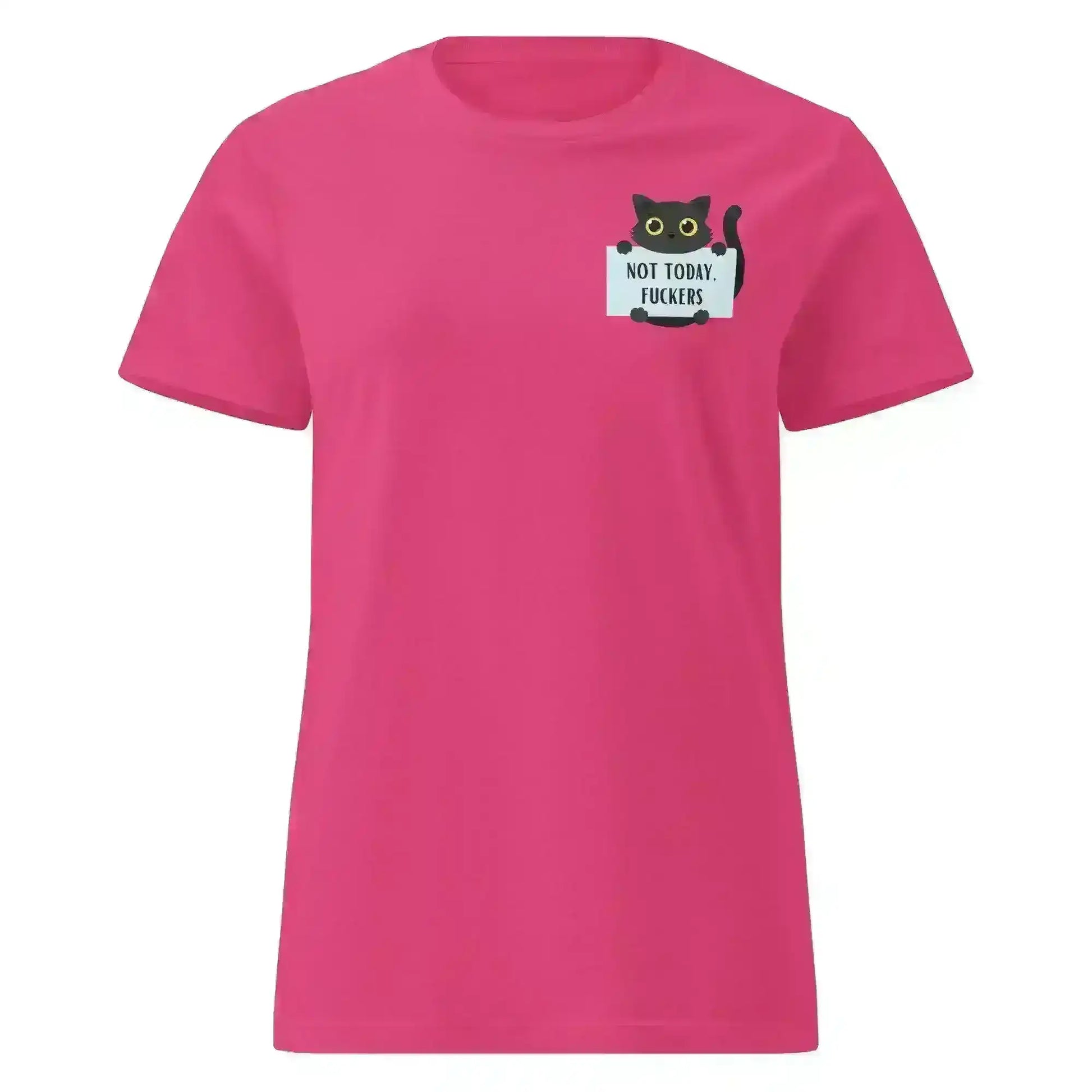 Not Today Cat - Fitted Tee - Cady Creations