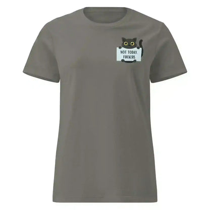 Not Today Cat - Fitted Tee - Cady Creations