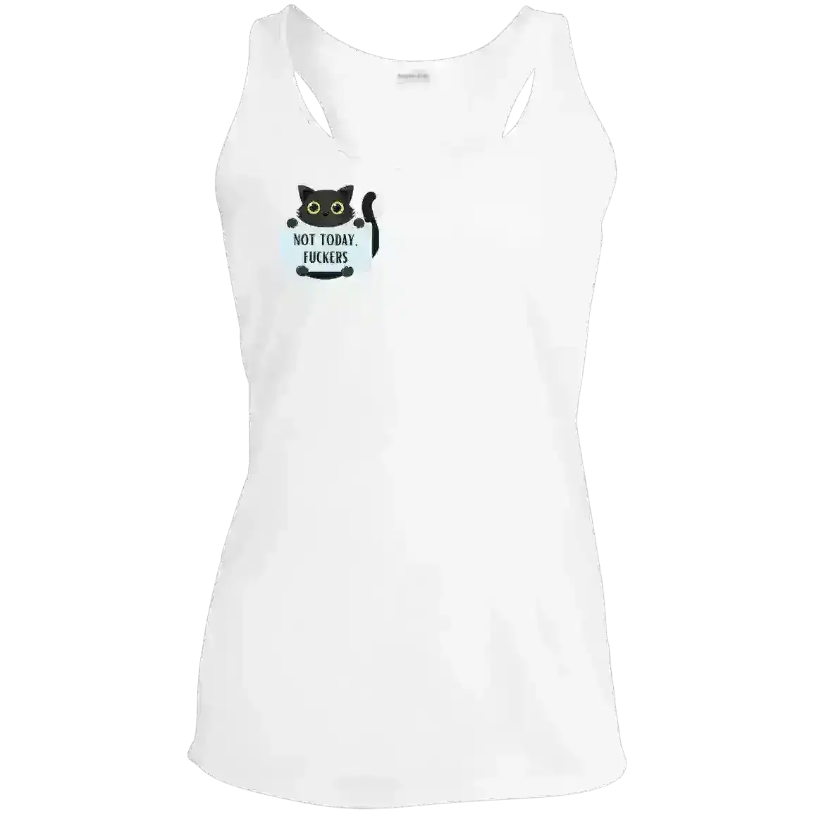 Not Today Cat - Racerback Tank - Cady Creations